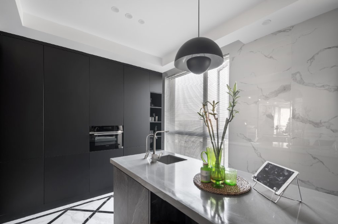 一字型厨房岛台